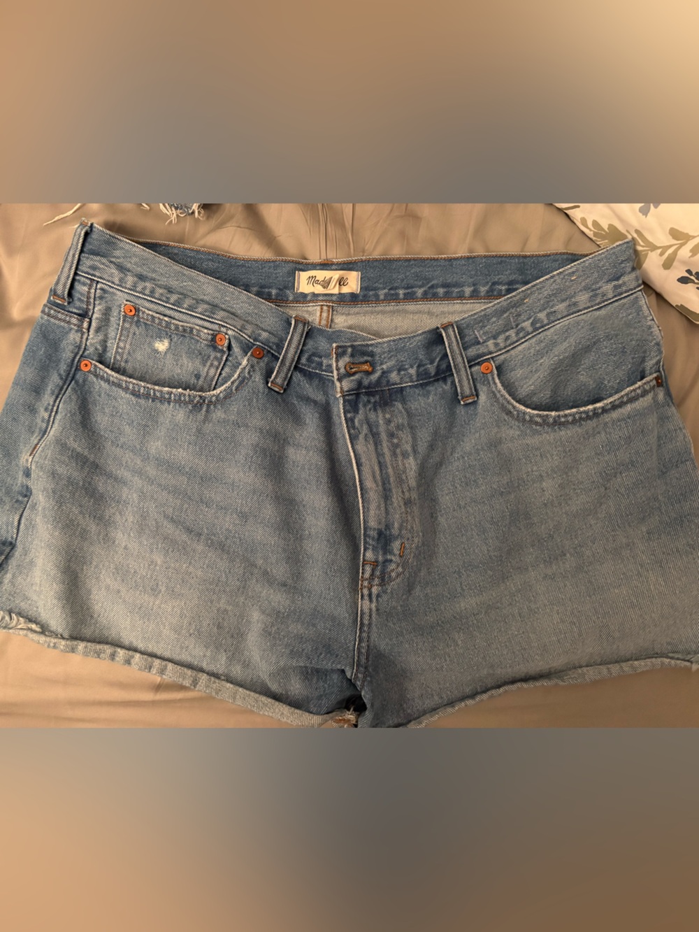Madewell Lightwash Relaxed Denim Shorts Sz 33
